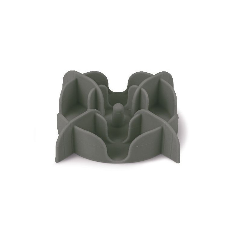 Support slow feeder silicone m gris de Zolux - Produit pour animaux dans Gamelles et distributeurs pour chiens