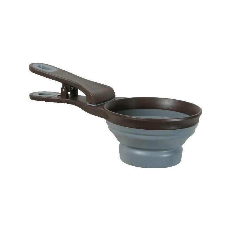 Pince doseur silicone m gris de Zolux - Produit pour animaux dans Croquettes pour chiens