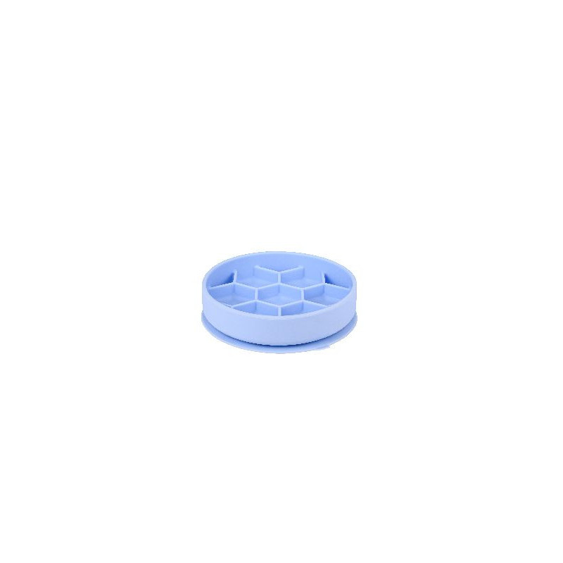 Gamelle slow feeder silicone m bleu de Zolux - Produit pour animaux dans Gamelles et distributeurs pour chiens