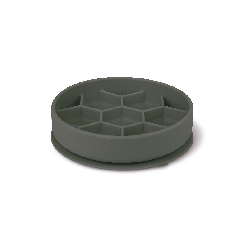 Gamelle slow feeder silicone m gris de Zolux - Produit pour animaux dans Gamelles et distributeurs pour chiens