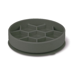 Gamelle slow feeder silicone m gris de Zolux - Produit pour animaux dans Gamelles et distributeurs pour chiens