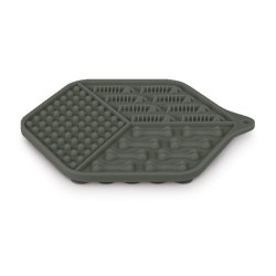 Tapis a lecher silicone chat gris de Zolux - Produit pour animaux dans Gamelles, distributeurs et fontaines pour chats