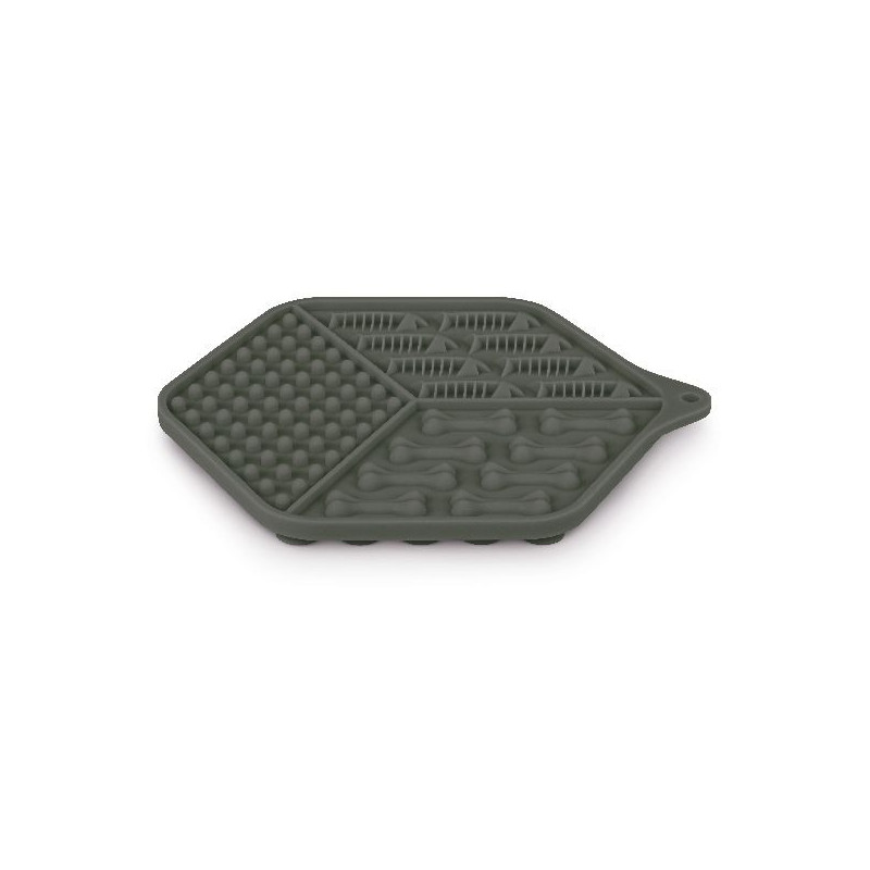 Tapis a lecher silicone chat gris de Zolux - Produit pour animaux dans Gamelles, distributeurs et fontaines pour chats