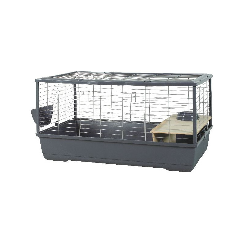 Cage nlife connect lapin-cochon d'inde 100 gri de Zolux - Produit pour animaux dans Cages pour rongeurs