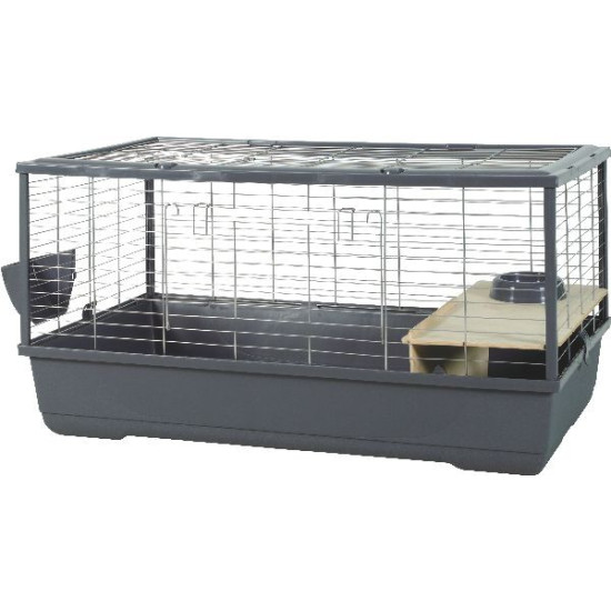 Cage nlife connect lapin-cochon d'inde 100 gri de Zolux - Produit pour animaux dans Cages pour rongeurs