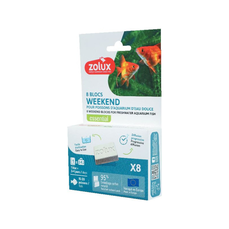 Blocs week-end x 8 de Zolux - Produit pour animaux dans Alimentation Poissons tropicaux