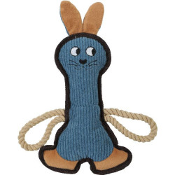 Peluche buddy lapin bleu de Zolux - Produit pour animaux dans Jouets pour chiens