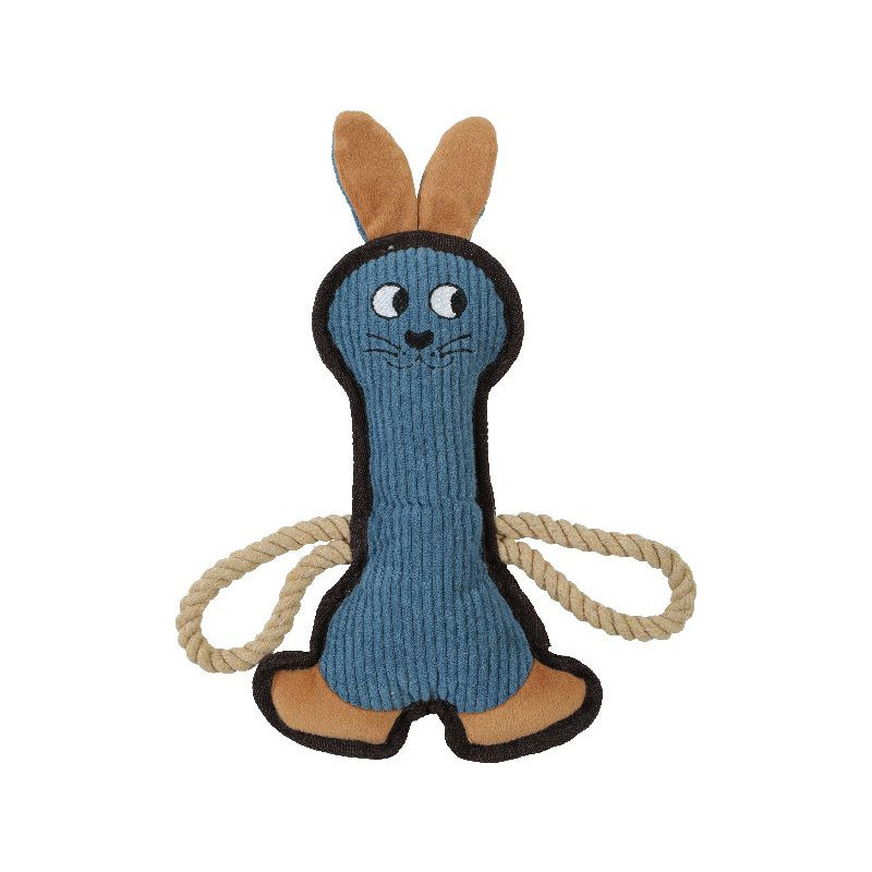 Peluche buddy lapin bleu de Zolux - Produit pour animaux dans Jouets pour chiens