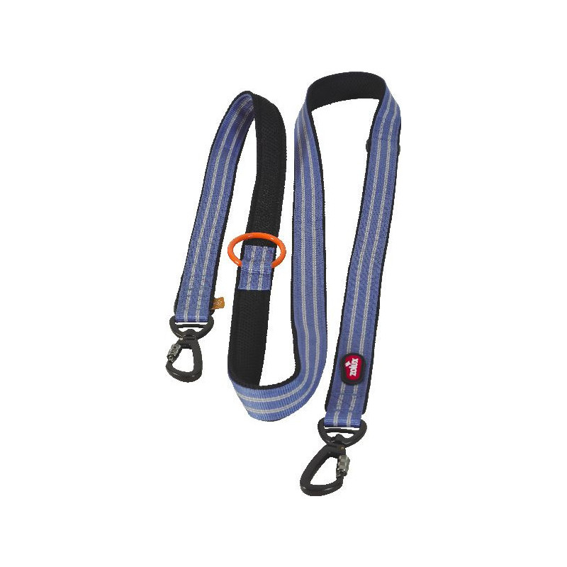 Laisse educ 8 pts 2m bleu bivouak de Zolux - Produit pour animaux dans Laisses pour chien
