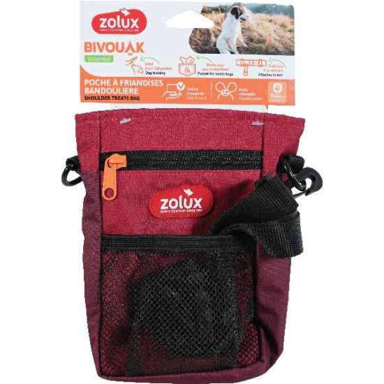 Sac friandises bandou bivouak rouge de Zolux - Produit pour animaux dans Friandises pour chiens