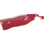 Gourde plast pliable bivouak rouge de Zolux - Produit pour animaux dans Accessoires pour chiens