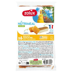 Biscuit nutrimeal oiseaux miel x6 de Zolux - Produit pour animaux dans Friandises pour oiseaux