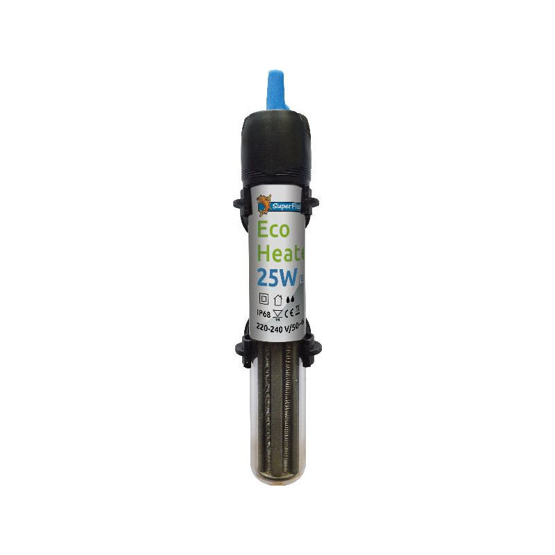 Chauffage aquarium 25w 0-25l (17 cm) de Superfish - Aquadistri - accessoires pour aquarium et bassin dans Chauffage / tempera...