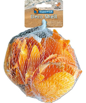 Deco coquillage jaune 200 g de Superfish - Aquadistri - accessoires pour aquarium et bassin dans Sujets pour aquarium