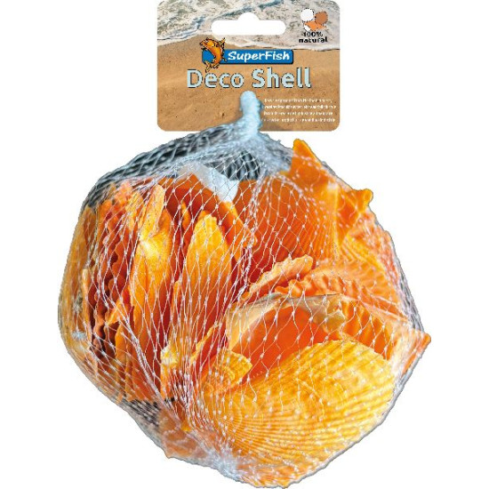 Deco coquillage jaune 200 g de Superfish - Aquadistri - accessoires pour aquarium et bassin dans Sujets pour aquarium