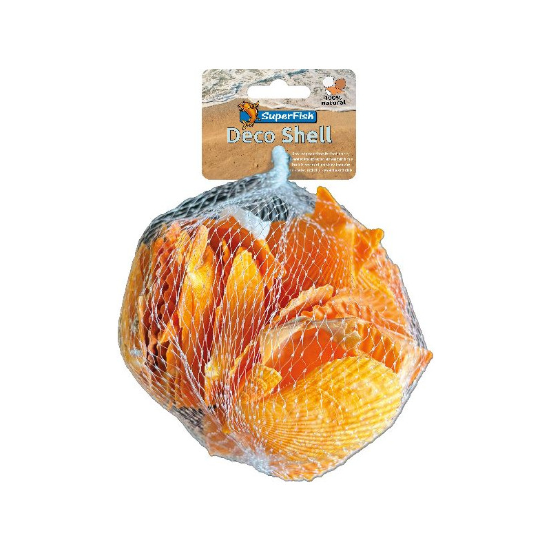Deco coquillage jaune 200 g de Superfish - Aquadistri - accessoires pour aquarium et bassin dans Sujets pour aquarium