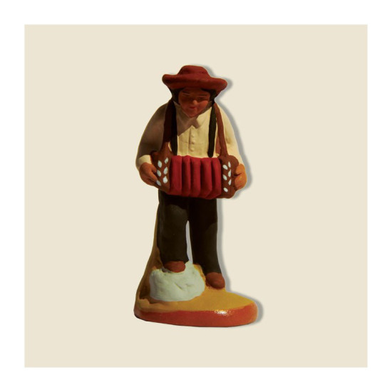 Joueur de bandoneon 6cm de Santons de Provence Fouque dans ⛲Santons de Provence
