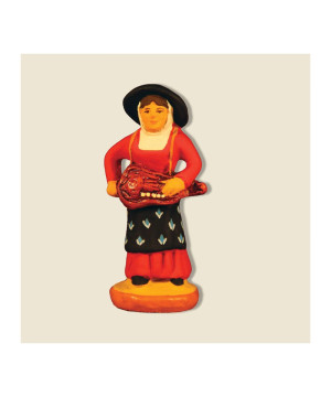 Joueuse de vielle 6cm de Santons de Provence Fouque dans ⛲Santons de Provence