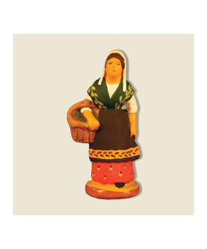 Provencale au panier d'olives 6cm de Santons de Provence Fouque dans ⛲Santons de Provence