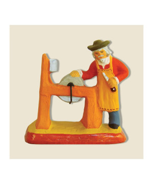 Remouleur et sa meule 6cm de Santons de Provence Fouque dans ⛲Santons de Provence