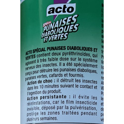 Aérosol spécial punaises diaboliques 400ml de Acto dans 🕷🪰Produits anti Insectes volants et rampants