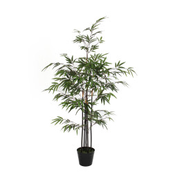 Bambou vert en pot h120 d75 de Edelman - deco maison et noël dans Plantes artificielles
