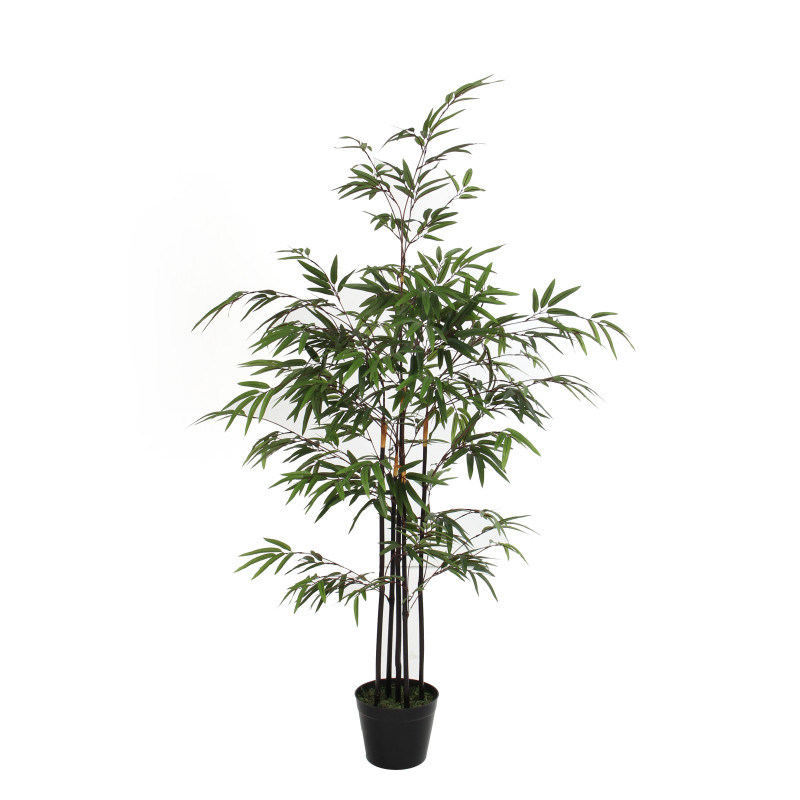 Bambou vert en pot h120 d75 de Edelman - deco maison et noël dans Plantes artificielles