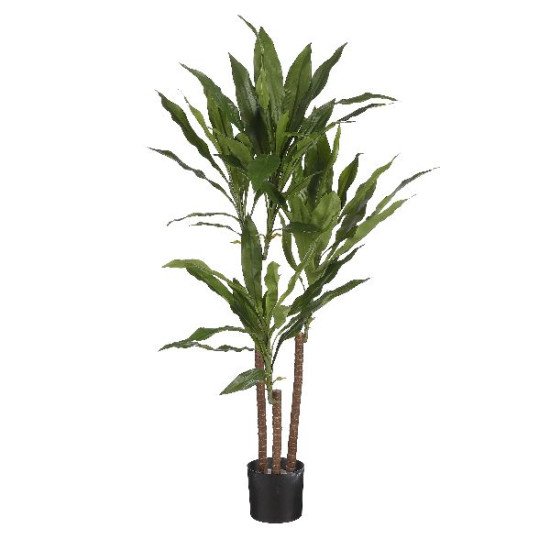 Dracaena vert en pot h100 d70 de Edelman - deco maison et noël dans Plantes artificielles