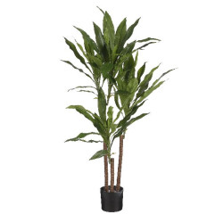 Dracaena vert en pot h100 d70 de Edelman - deco maison et noël dans Plantes artificielles