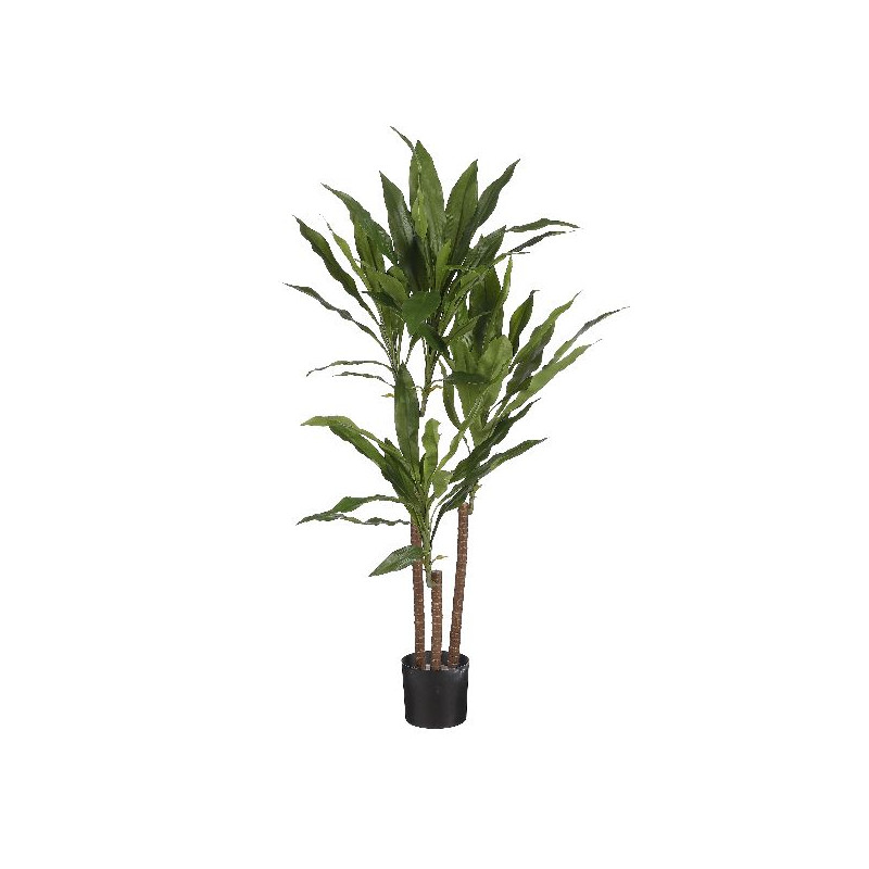Dracaena vert en pot h100 d70 de Edelman - deco maison et noël dans Plantes artificielles