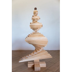 Sapin en bois naturel ø70.5 x h.115cm de Sapin de Noël en bois dans 🌲Sapin de Noel Naturel de Gironde