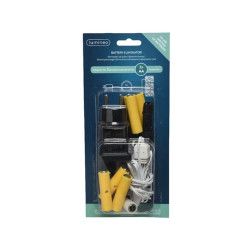 Adaptateur 3m 9 batteries noir/blanc 3xaa noël de Déco de Noël - Jardinerie Bordeaux et Libourne dans 🏘️Villages miniatures