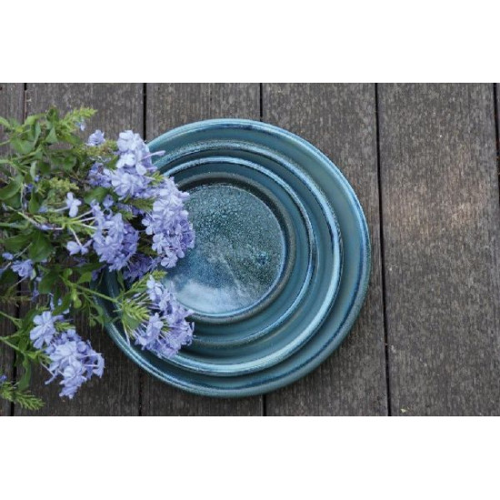 Soucoupe blue wave d36 de Poterie d'Albi - Poterie de qualité à Bordeaux dans Les Poteries d'Albi