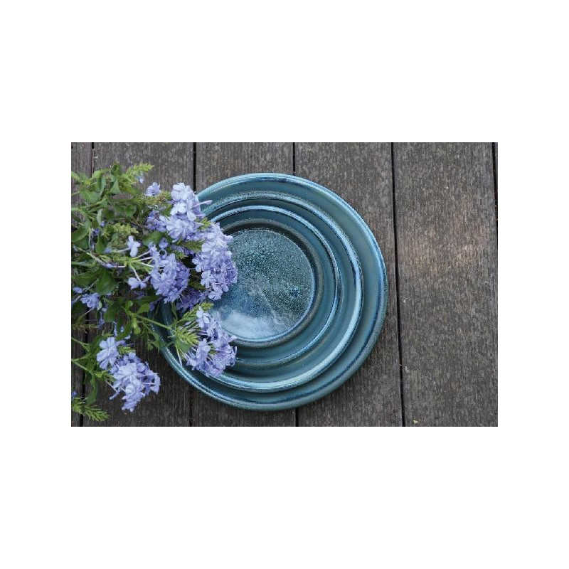 Soucoupe blue wave d36 de Poterie d'Albi - Poterie de qualité à Bordeaux dans Les Poteries d'Albi