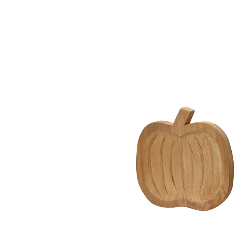 Assiette decorative bois sculpte citrouille pm de Déco de Noël - Jardinerie Bordeaux et Libourne dans 🍽️Décoration de table d...