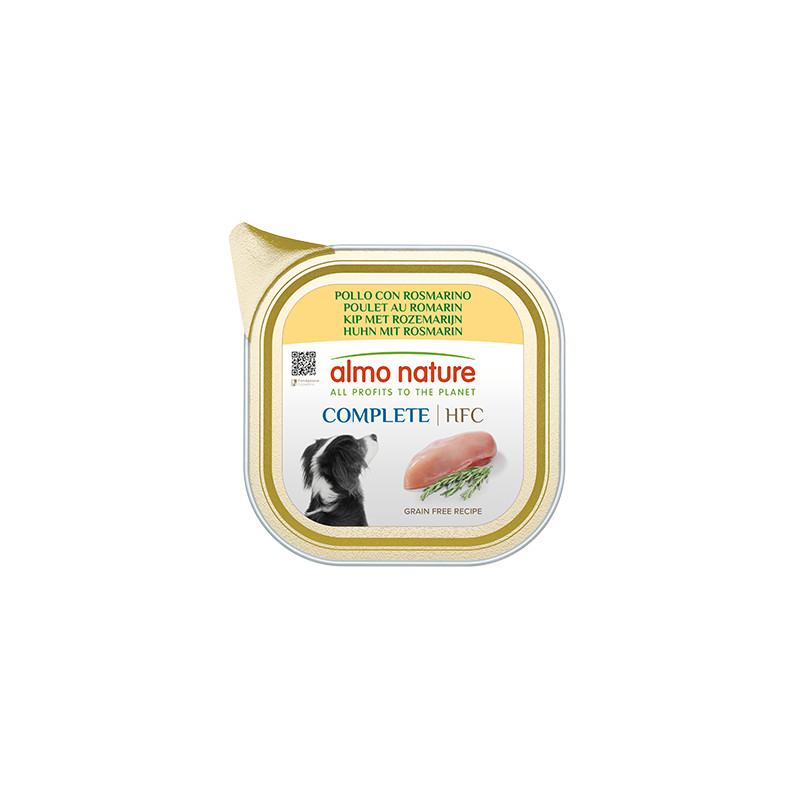 Patée almo nature chien poulet au romarin x1 de Almo Nature, les patées pour chats et chiens dans Pâtée pour chien