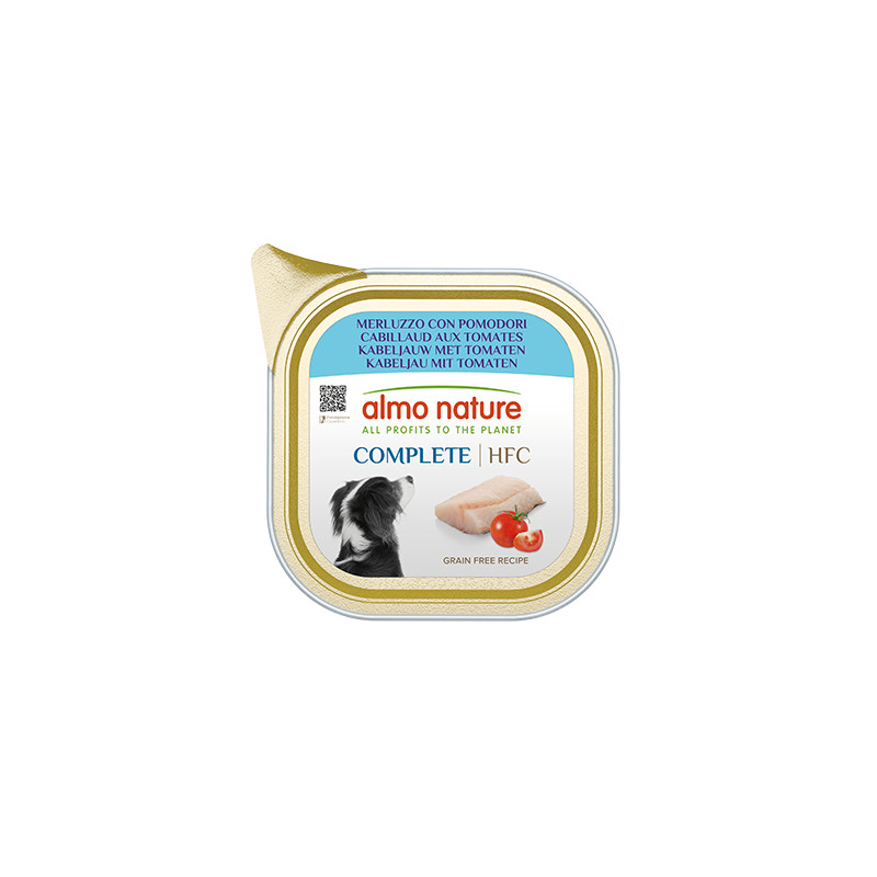 Patée almo nature chien cabillaud aux tomates x1 de Almo Nature, les patées pour chats et chiens dans Pâtée pour chien