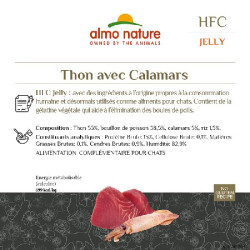 Patée almo nature gelée thon avec calamars de Almo Nature, les patées pour chats et chiens dans Patees pour chats