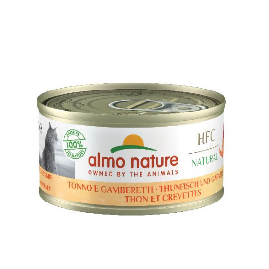 Patée almo nature naturel thon et crevettes de Almo Nature, les patées pour chats et chiens dans Patees pour chats