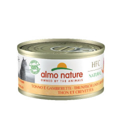 Patée almo nature naturel thon et crevettes de Almo Nature, les patées pour chats et chiens dans Patees pour chats