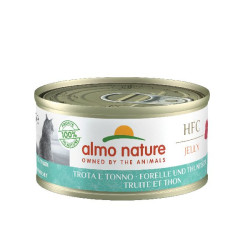 Patée almo nature gelée truite et thon de Almo Nature, les patées pour chats et chiens dans Patees pour chats