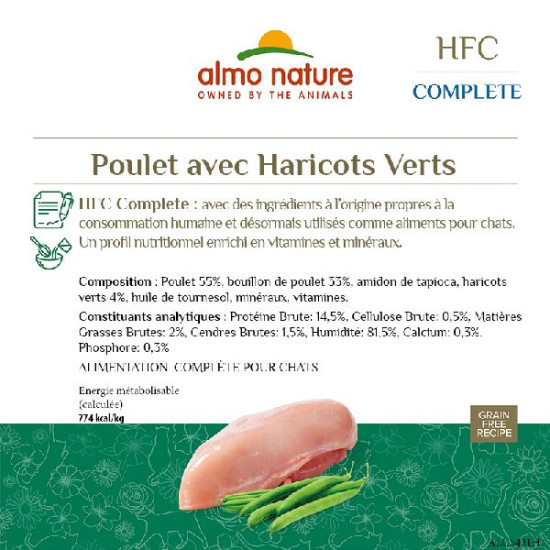 Patée almo nature sans céréales poulet haricots de Almo Nature, les patées pour chats et chiens dans Patees pour chats