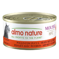 Patée almo nature mousse poulet avec potiron de Almo Nature, les patées pour chats et chiens dans Patees pour chats