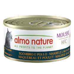 Patée almo nature mousse maquereau et poulet de Almo Nature, les patées pour chats et chiens dans Patees pour chats