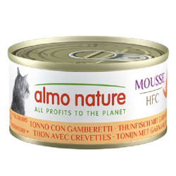Patée almo nature mousse thon avec crevettes de Almo Nature, les patées pour chats et chiens dans Patees pour chats