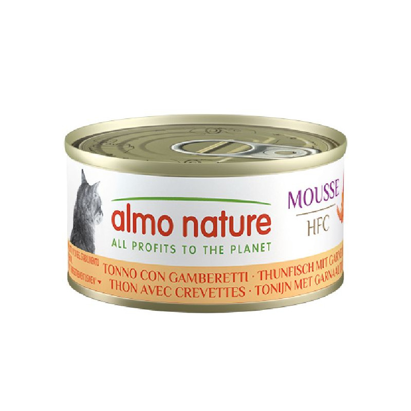 Patée almo nature mousse thon avec crevettes de Almo Nature, les patées pour chats et chiens dans Patees pour chats
