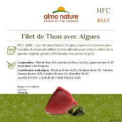 Patée almo nature jelly filet de thon algues x1 de Almo Nature, les patées pour chats et chiens dans Patees pour chats