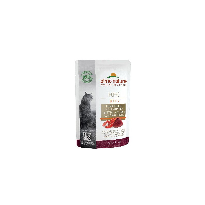 Patée almo nature jelly filet de thon homard x1 de Almo Nature, les patées pour chats et chiens dans Patees pour chats