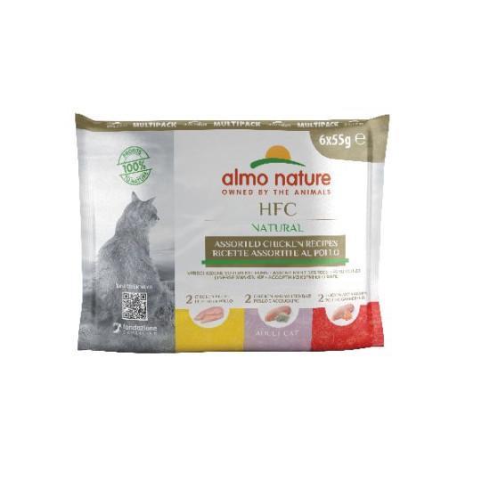 Patée almo nature multipack 3 saveurs poulet x1 de Almo Nature, les patées pour chats et chiens dans Patees pour chats