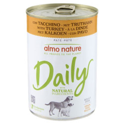 Patée almo nature chien daily dinde x1 de Almo Nature, les patées pour chats et chiens dans Pâtée pour chien